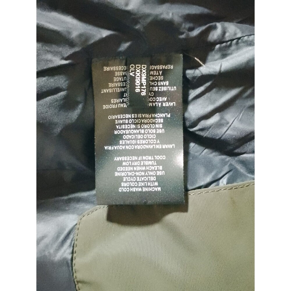 DKNY Olive Green Quilted Puffer Jacket - Picture 16 of 16